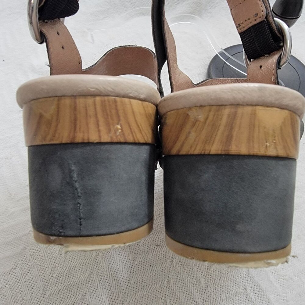 Dansko Multi-strap Metallic and Black Block Heel Sandals - Picture 7 of 16